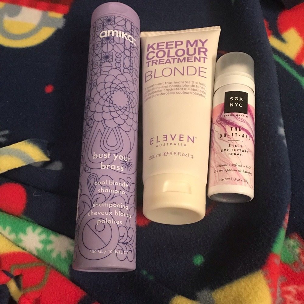 Used a once Amika, Eleven used New sgx texture